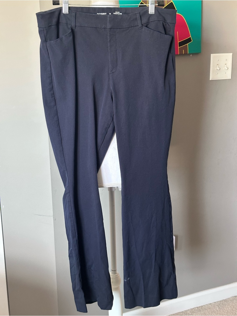 Old Navy Women’s Navy Dress Pants - Flare Leg